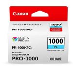 Cartus cerneala Canon PFI-1000PC , photo cyan, capacitate 80ml, pentru