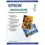 Hartie foto Epson S041344, dimensiune A3, 50 coli, tip glossy,