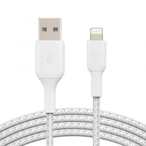 Belkin BOOST CHARGE™ Lightning to USB-A Cable_Braided, 3M, White