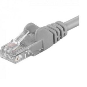 Patchcord UTP RJ45-RJ45 Cat.5e 1m gri, UTP-5E-1-G, pachcord din cupru