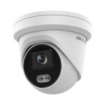 Camera supraveghere Hikvision IP turret DS-2CD2347G2-LU(2.8mm)C, 4MP, ColorVu imagini color