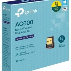 Adaptor wireless TP-Link T600U NANO,  AC600, Wi-Fi, Dual-Band