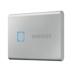 SSD Extern Samsung T7 Touch portabil, 2TB, Silver, USB 3.1