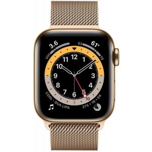 Ceas Smartwatch Apple Watch S6 GPS + Cellular, 44mm, Gold