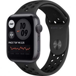 Ceas Smartwatch Apple S6 GPS Regular, 44mm, Anthracite/Black Nike Sport