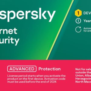 Scratch card Kaspersky Internet Security 1 an 1 utilizator new