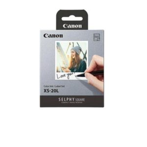 Pachet hartie foto originala CANON Selphy XS-20L, 20 coli Dimensions