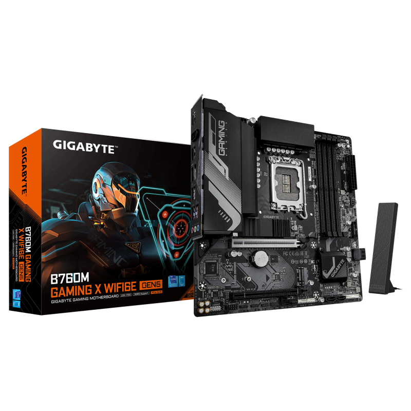 Placa de baza Gigabyte B760M Gaming X WiFi6E Gen5, LGA