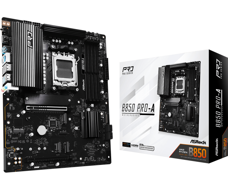 Placa de baza ASRock B850 Pro-A, Socket AM5, DDR5, ATX
