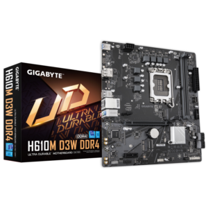 Placa de baza Gigabyte H610M D3W, Socket 1700, DDR4, Micro-ATX