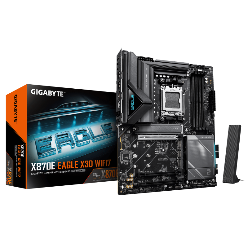 Placa de baza Gigabyte X870E EAGLE X3D WIFI7, Socket AM5,