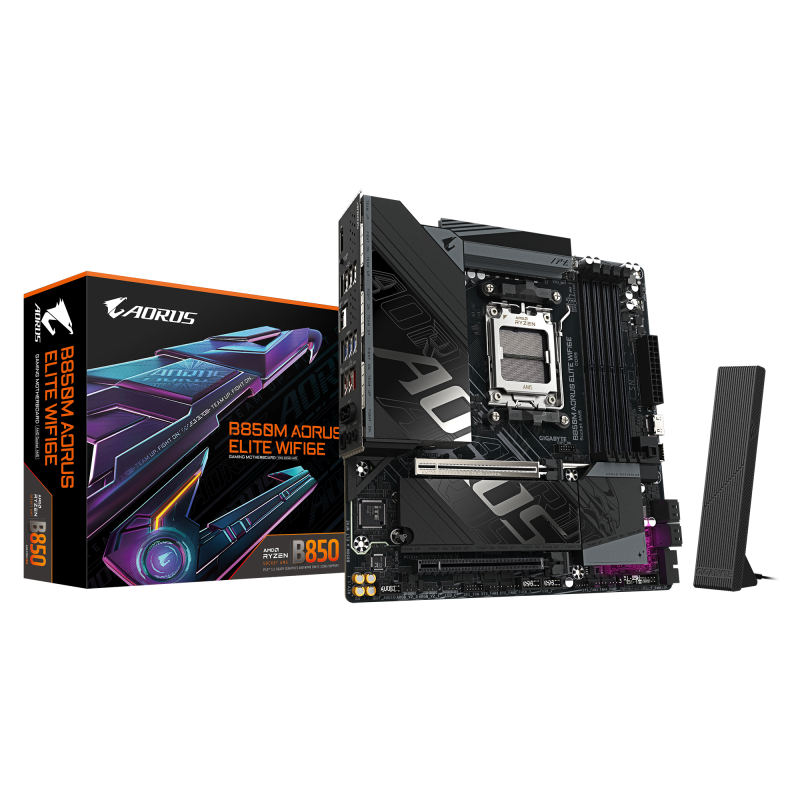Placa de baza Gigabyte B850M AORUS ELITE WIFI6E, Socket AM5,