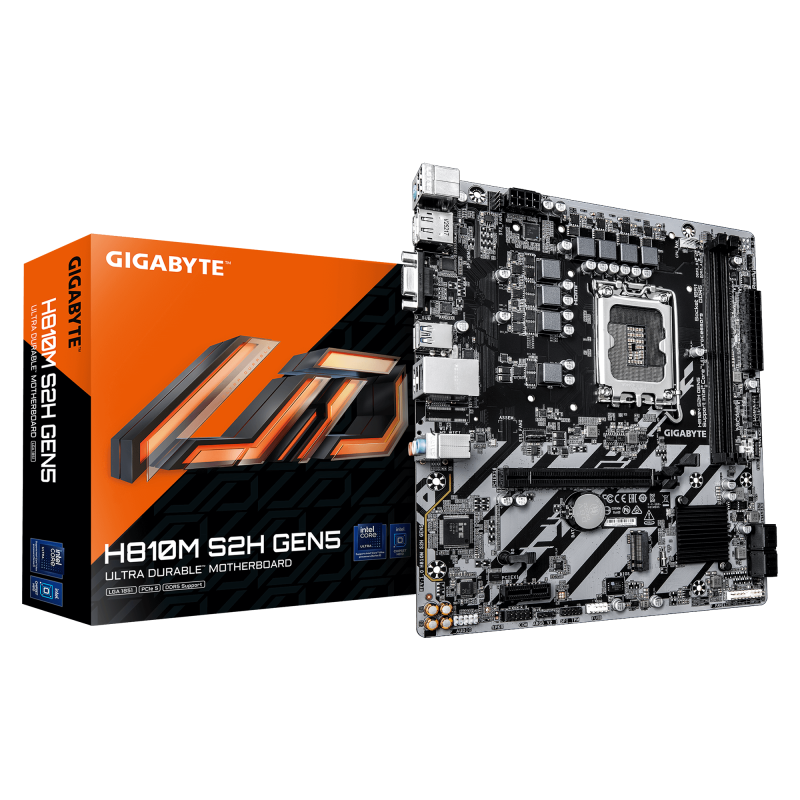 Placa de baza Gigabyte H810M S2H GEN5, Socket 1851, DDR5,