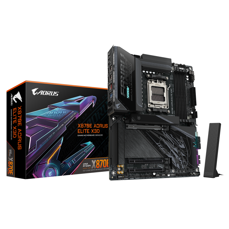 Placa de baza Gigabyte X870E AORUS ELITE X3D, Socket AM5,