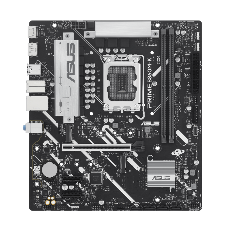 Placa de baza ASUS PRIME B860M-K, LGA 1851, DDR5, Micro-ATX