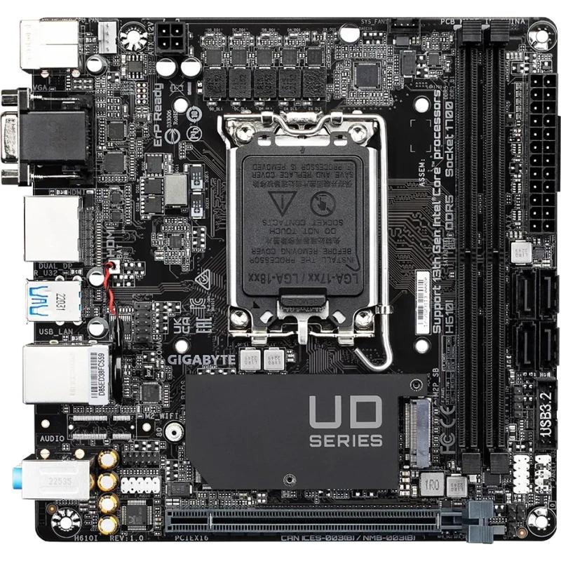 Placa de baza Gigabyte H610I, Socket 1700, DDR5, Mini-ITX - Image 2