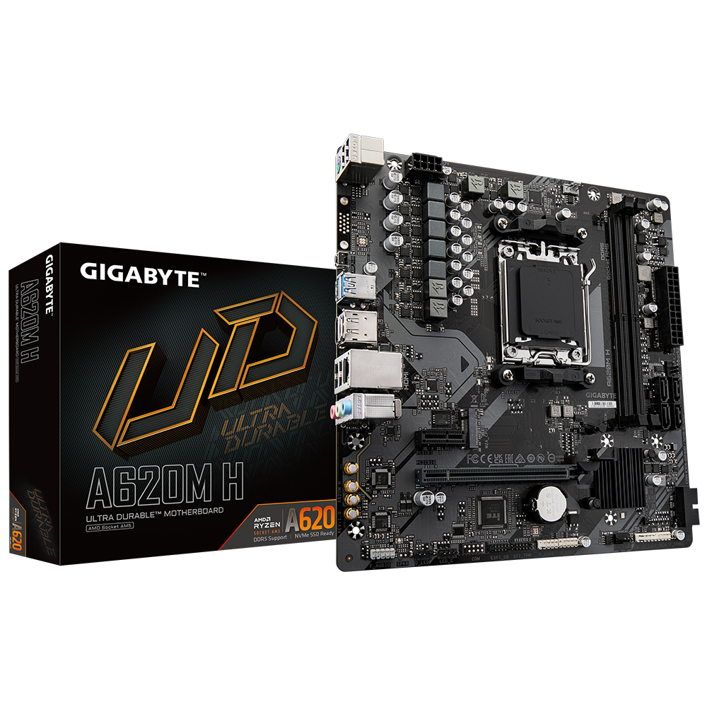Placa de baza Gigabyte A620M H, Socket AM5, DDR5, Micro-ATX