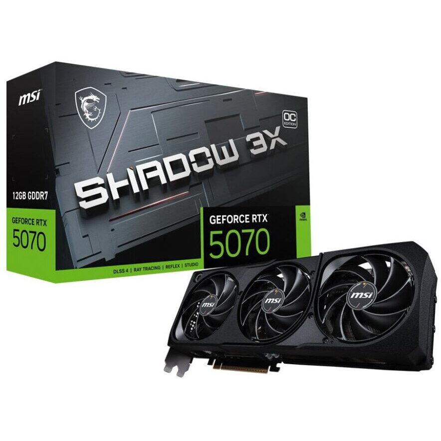 Placa video MSI GeForce RTX 5070 SHADOW 3X OC, 12GB