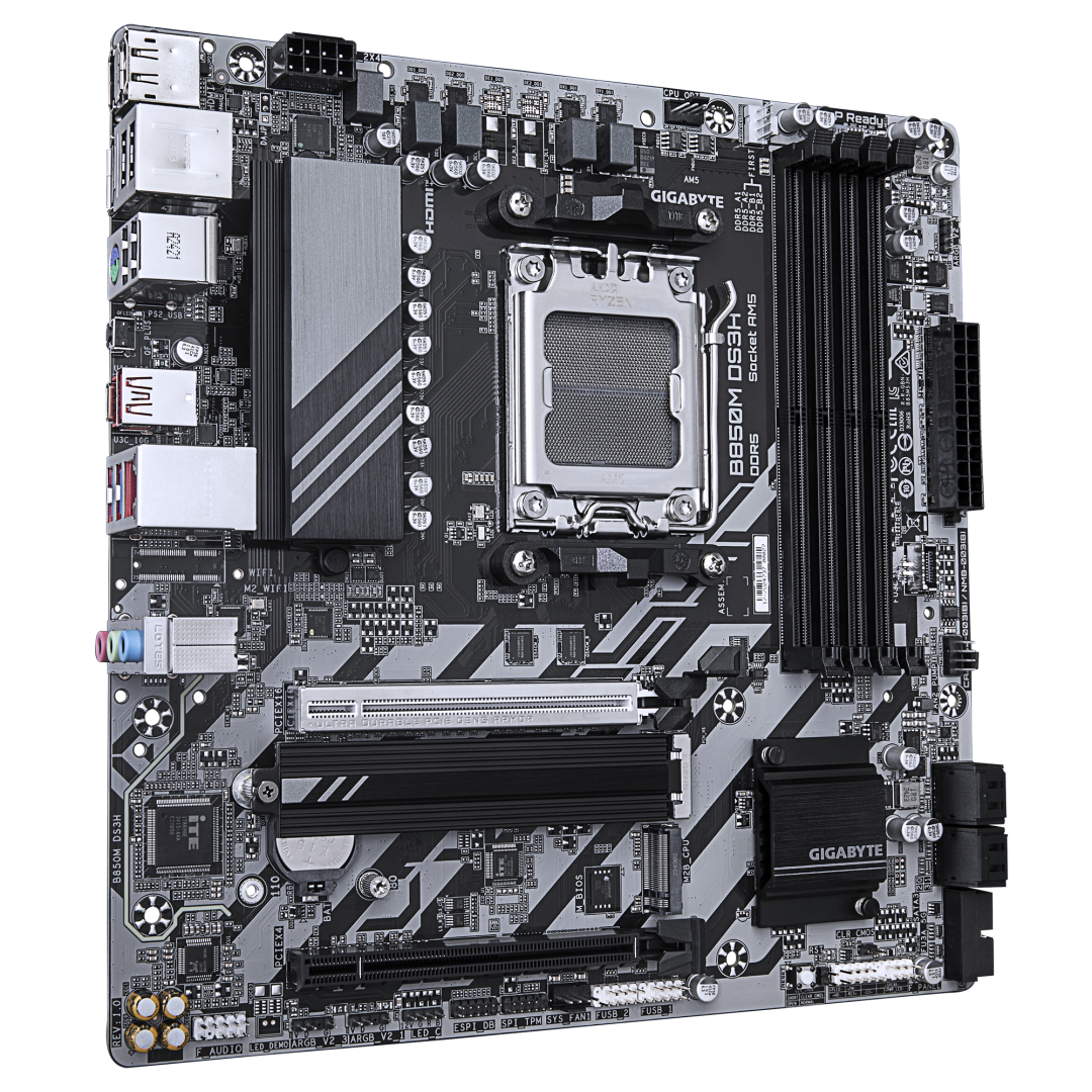 Placa de baza Gigabyte B850M DS3H, Socket AM5, DDR5, Micro-ATX - Image 3
