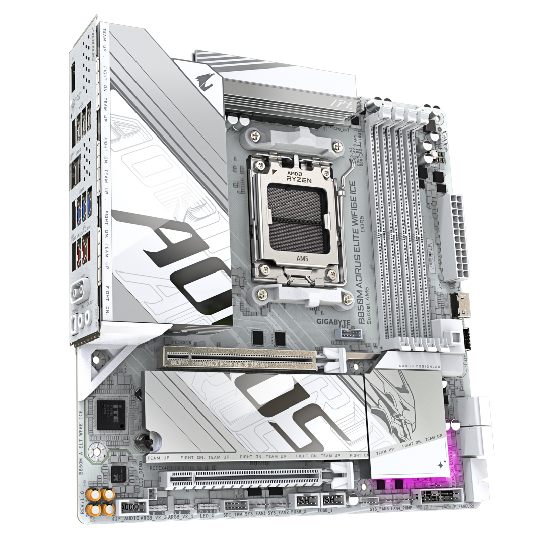 Placa de baza Gigabyte B850M AORUS ELITE WIFI6E ICE, Socket - Image 4