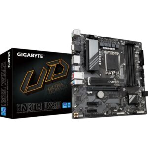 Placa de baza Gigabyte B760M DS3H, Socket 1700, DDR5, Micro-ATX