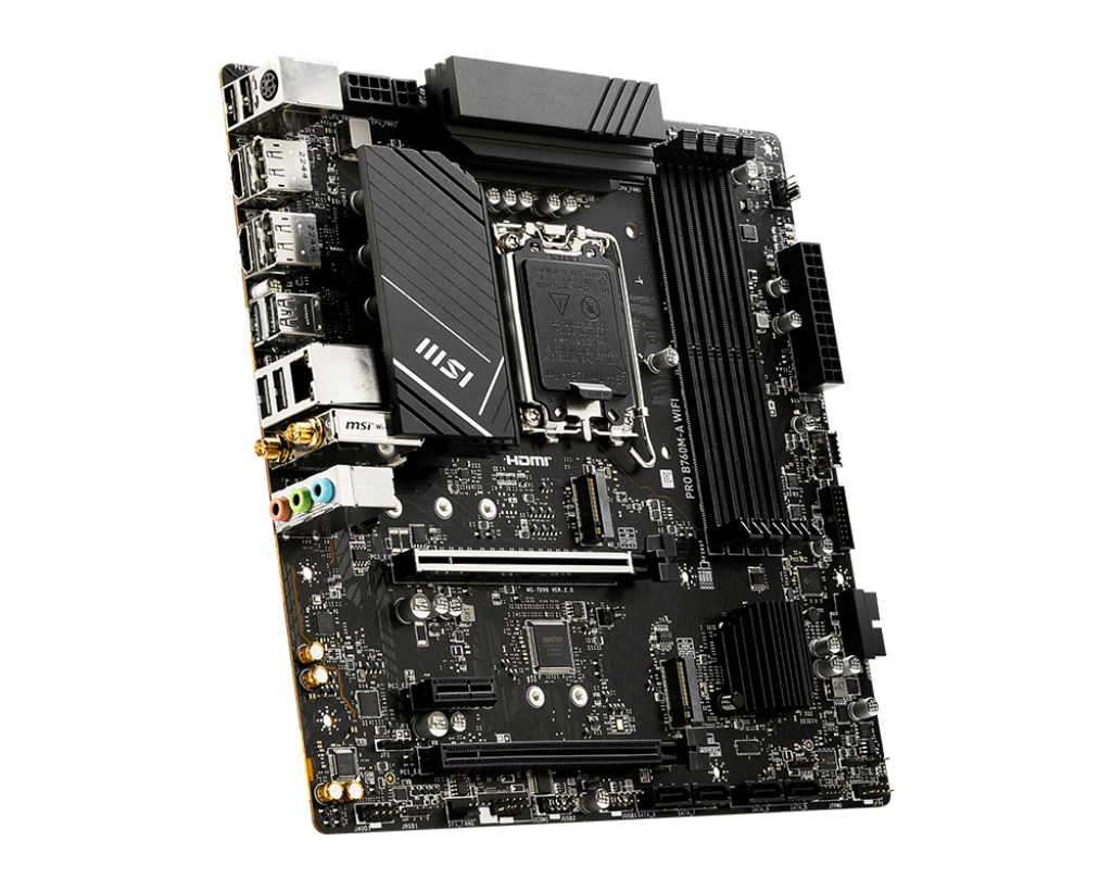 Placa de baza MSI PRO B760M-A WIFI, Socket 1700, DDR5, - Image 3