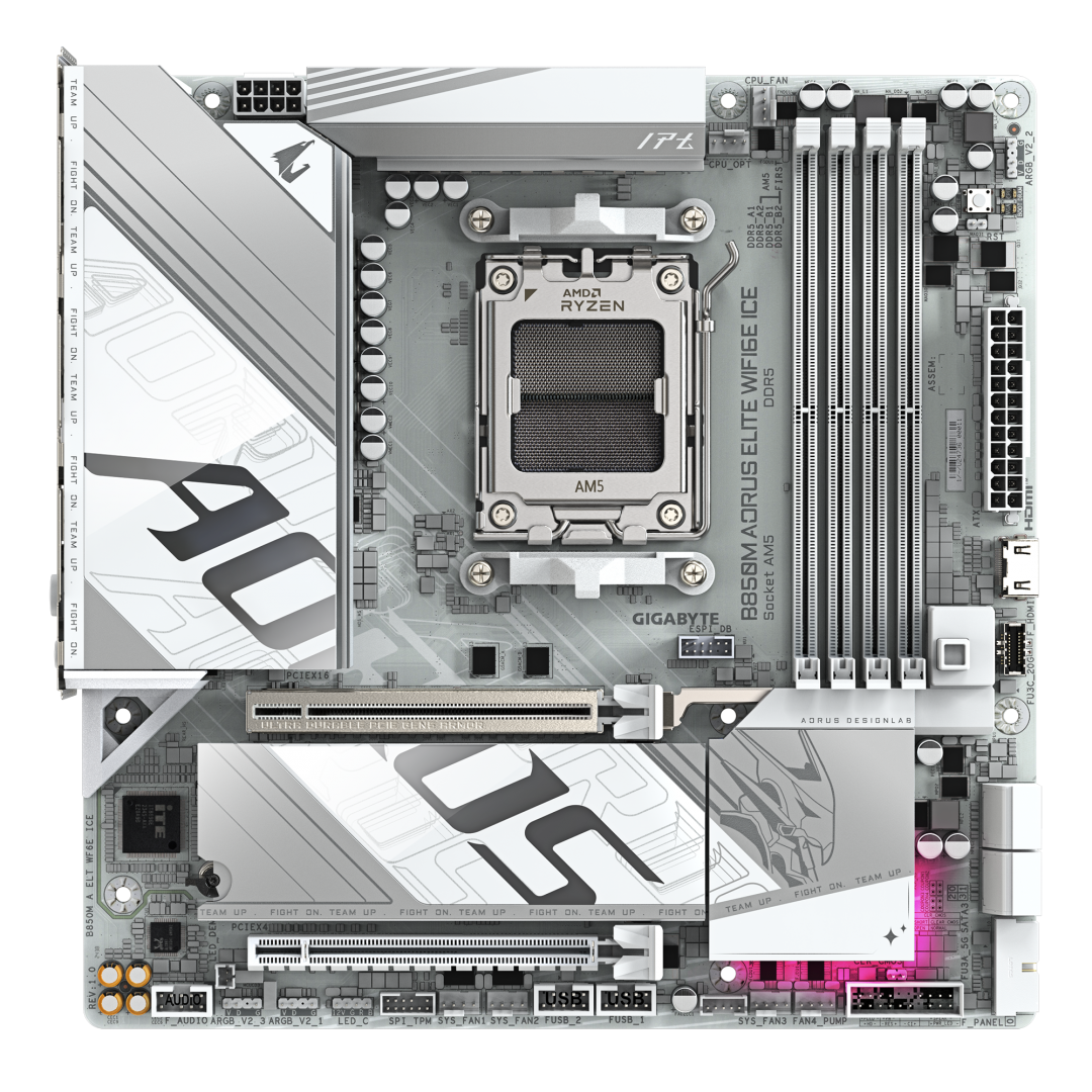 Placa de baza Gigabyte B850M AORUS ELITE WIFI6E ICE, Socket - Image 3