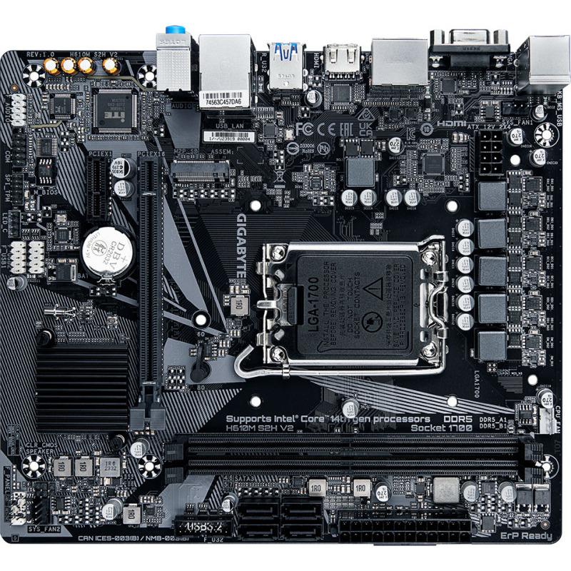 Placa de baza Gigabyte H610M S2H V2, Socket 1700, DDR5, - Image 4