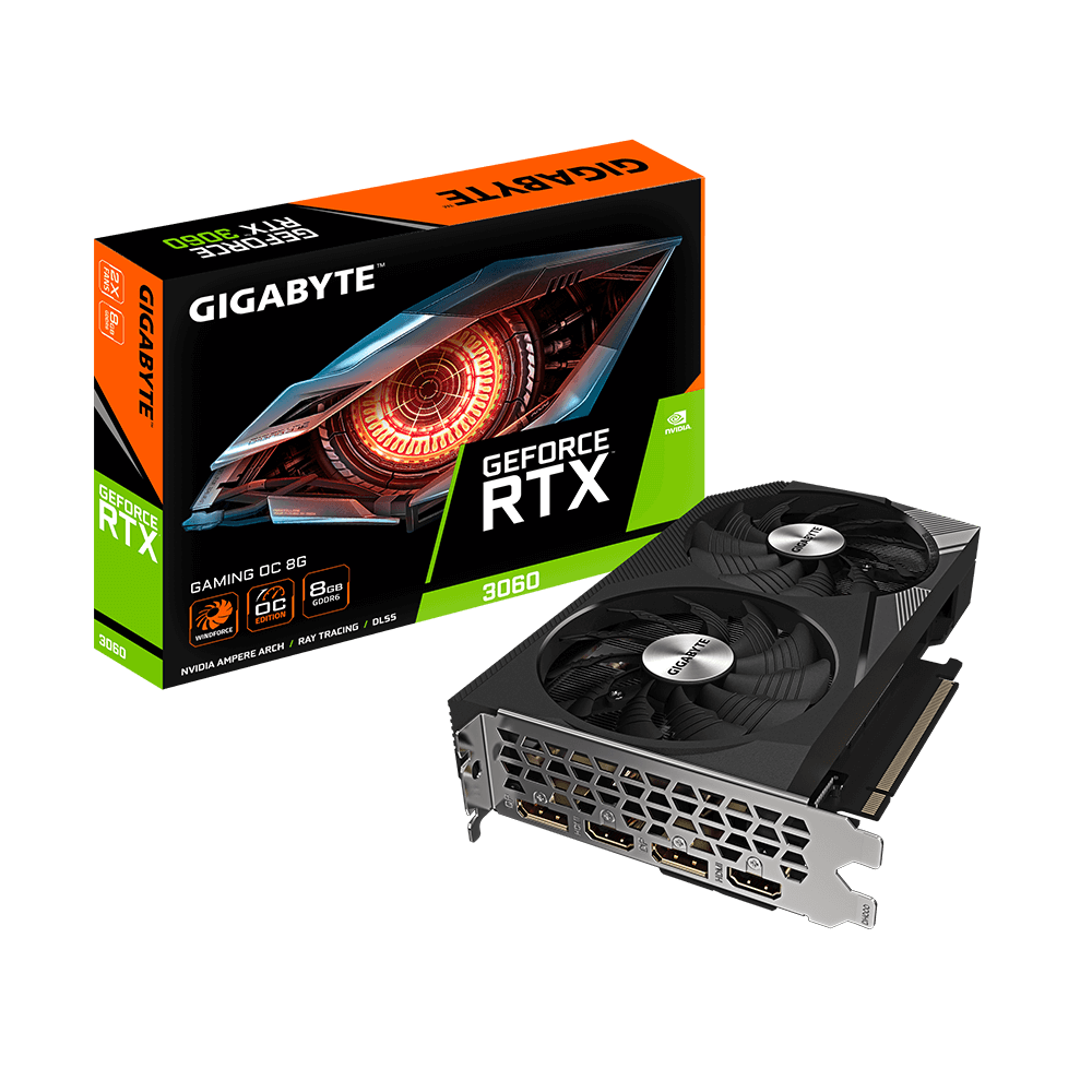 Placa video Gigabyte GeForce RTX 3060 GAMING OC, 8GB GDDR6,