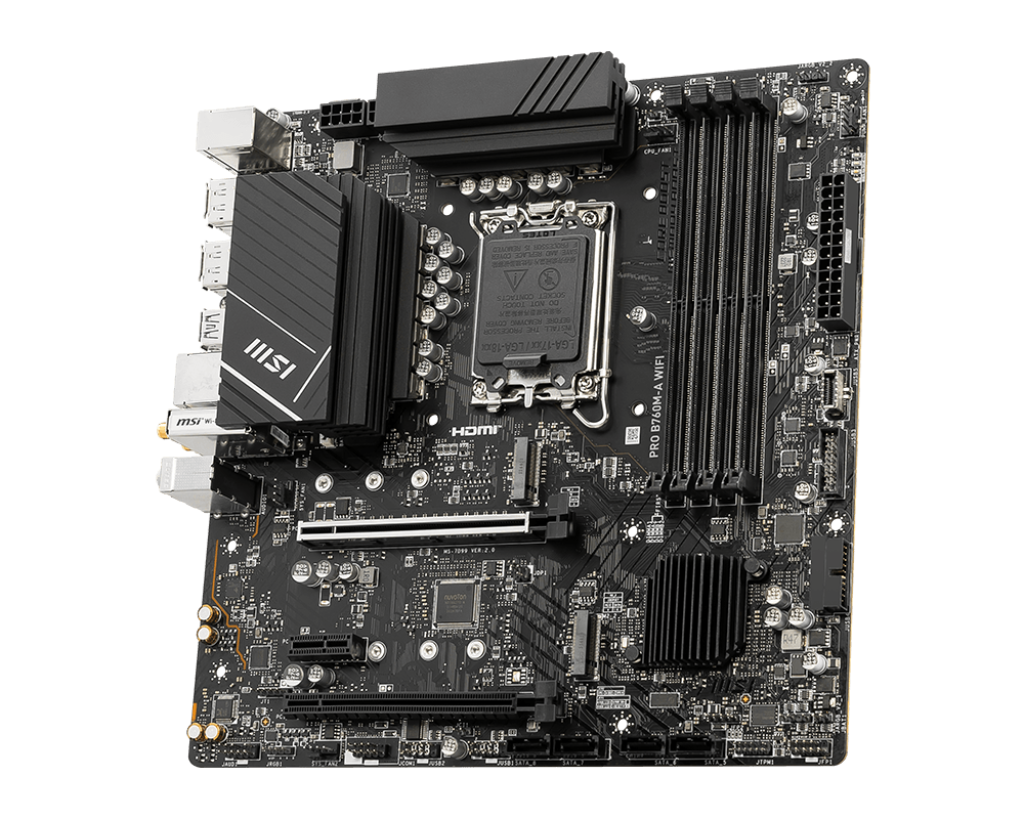 Placa de baza MSI PRO B760M-A WIFI, Socket 1700, DDR5, - Image 2