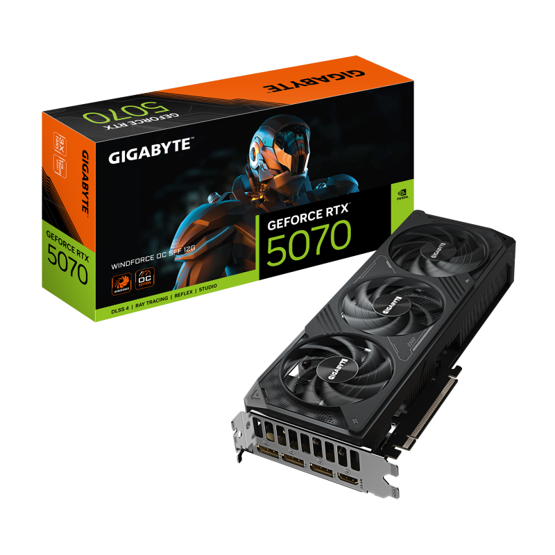 Placa video Gigabyte GEFORCE RTX 5070, 12GB GDDR7, PCI Express