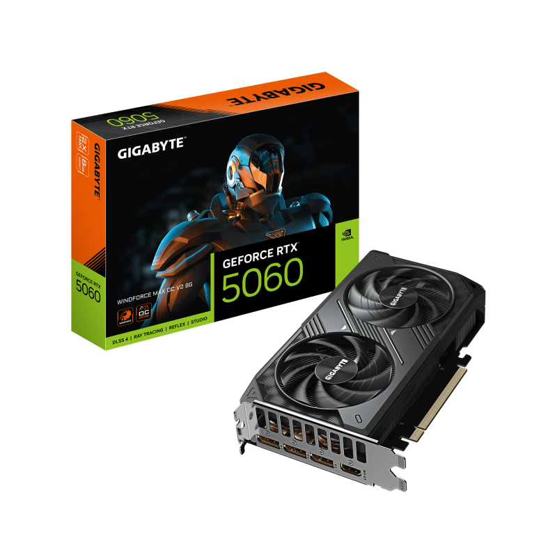 Placa video Gigabyte GEFORCE RTX 5060 WINDFORCE MAX OC, 8GB - Image 2