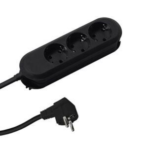 Prelungitor Bachmann SMART 3xCEE7/3, fara intrerupator, lungime cablu 3m, H05VV-F