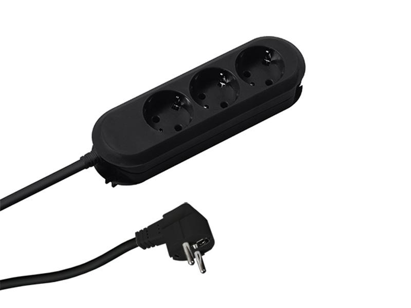 Prelungitor Bachmann SMART 3xCEE7/3,fara intrerupator, lungime cablu 1.5m, H05VV-F 3G1.5
