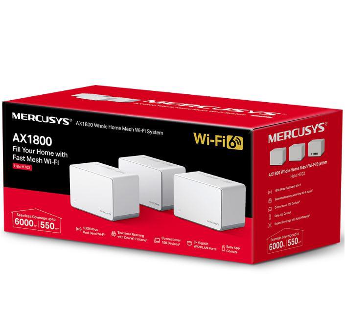 Router wireless MERCUSYS HALO H70X, WIFI 6, Mesh, Dual Band - Image 4