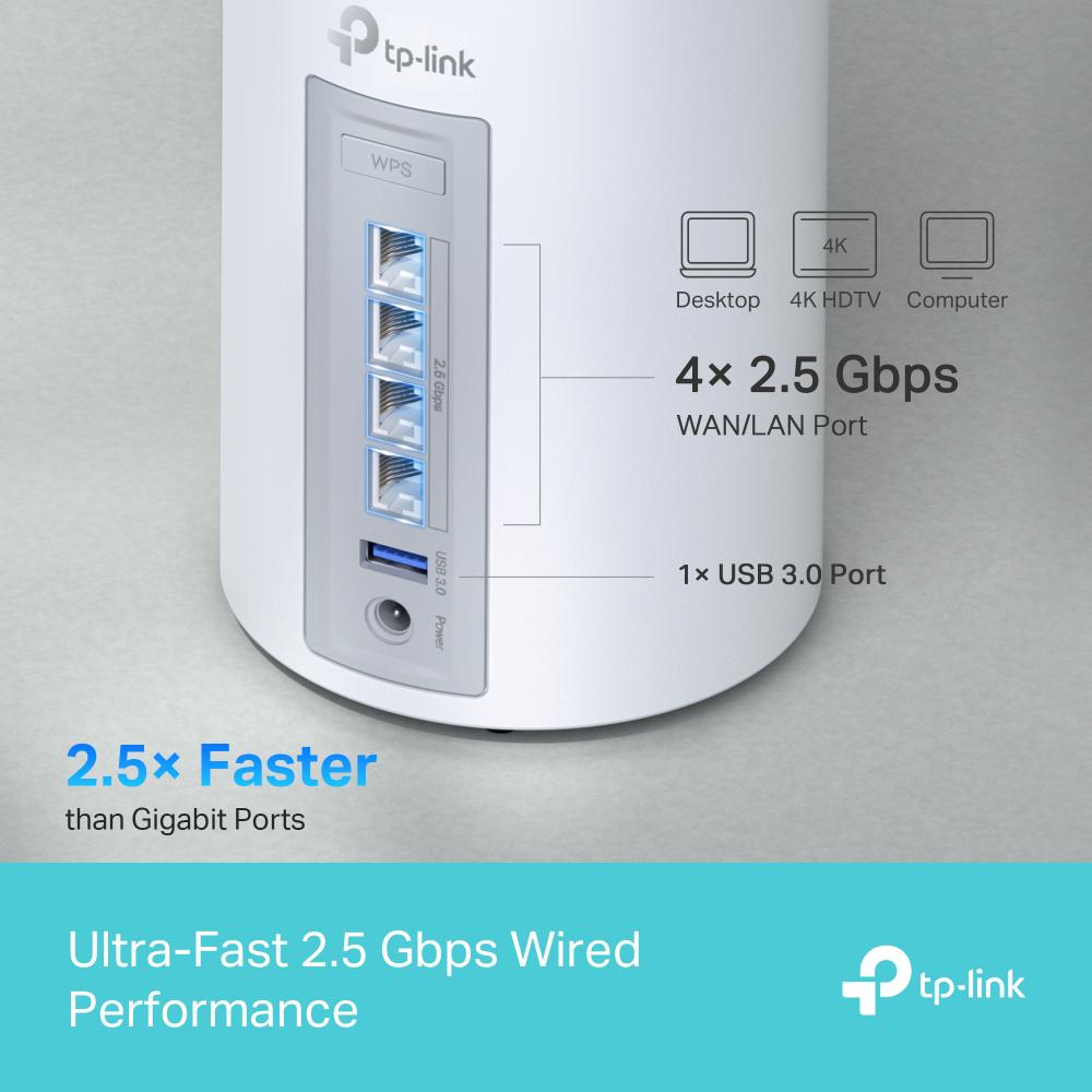 Router wireless TP-LINK DECO BE65, WIFI 7, Mesh, Tri-Band - Image 3
