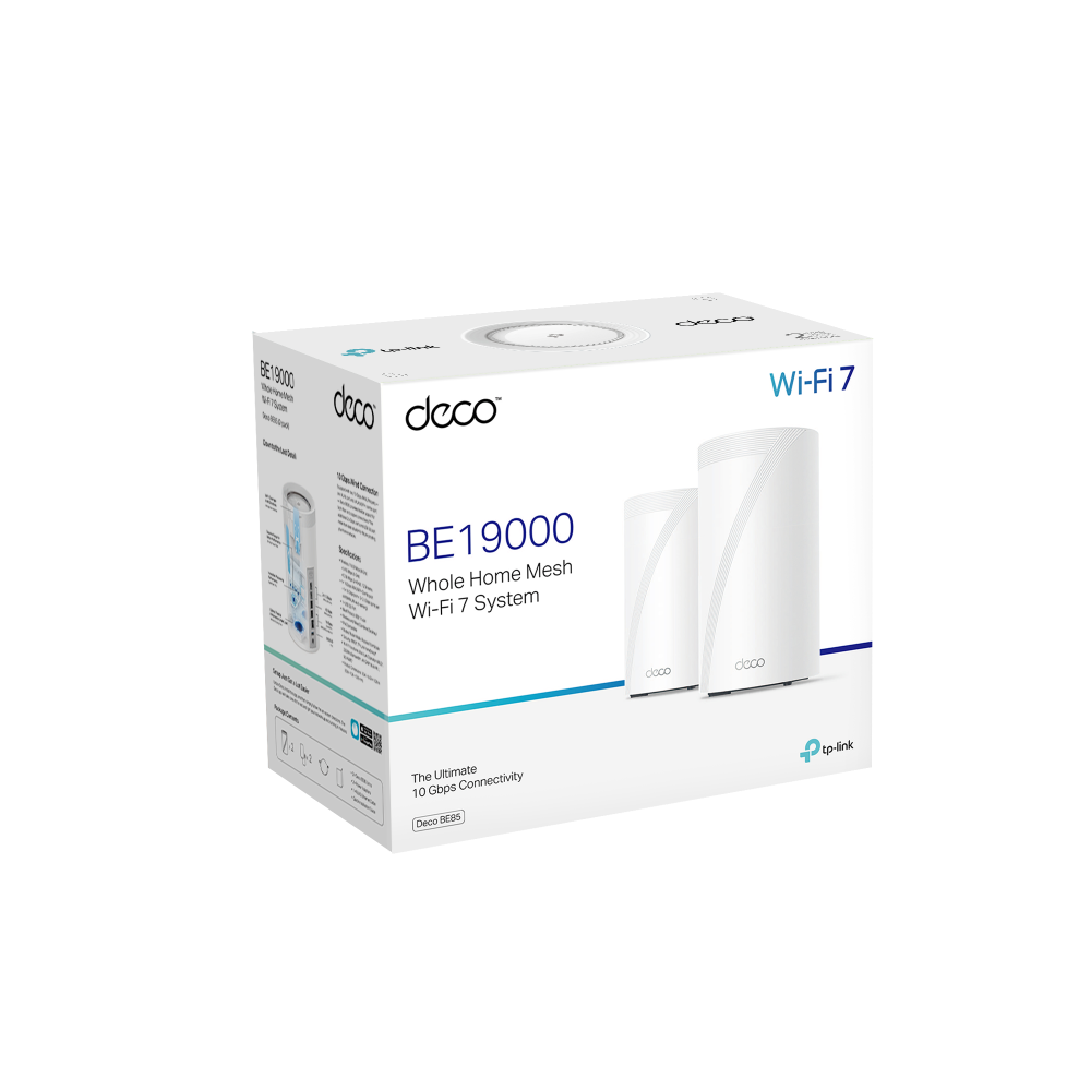 Router wireless TP-LINK Deco BE85 (2-Pack), WIFI 7, Mesh, Tri-Band - Image 2